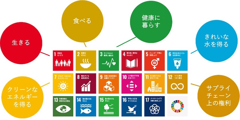 SDGs ESG人権　図